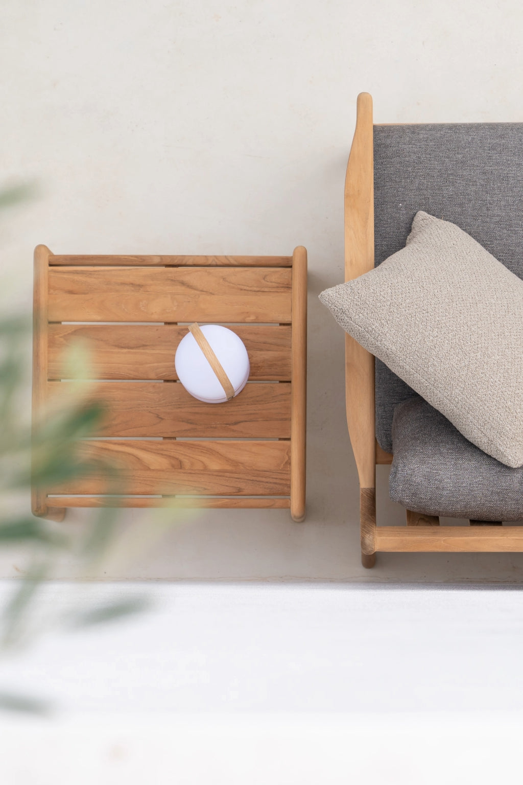 Jack Outdoor Side Table by Ethnicraft from above 2