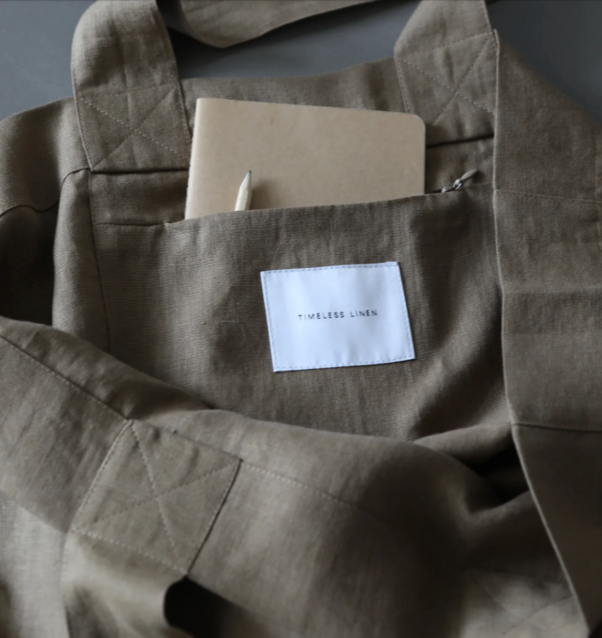 Linen Bag Large - Natural