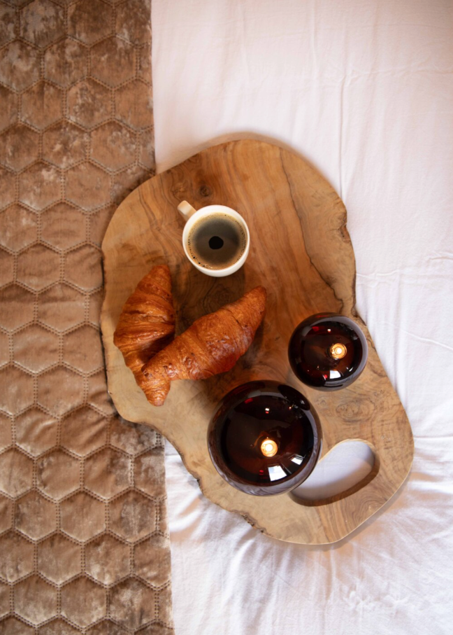 Cognac Brown Oil Lamp