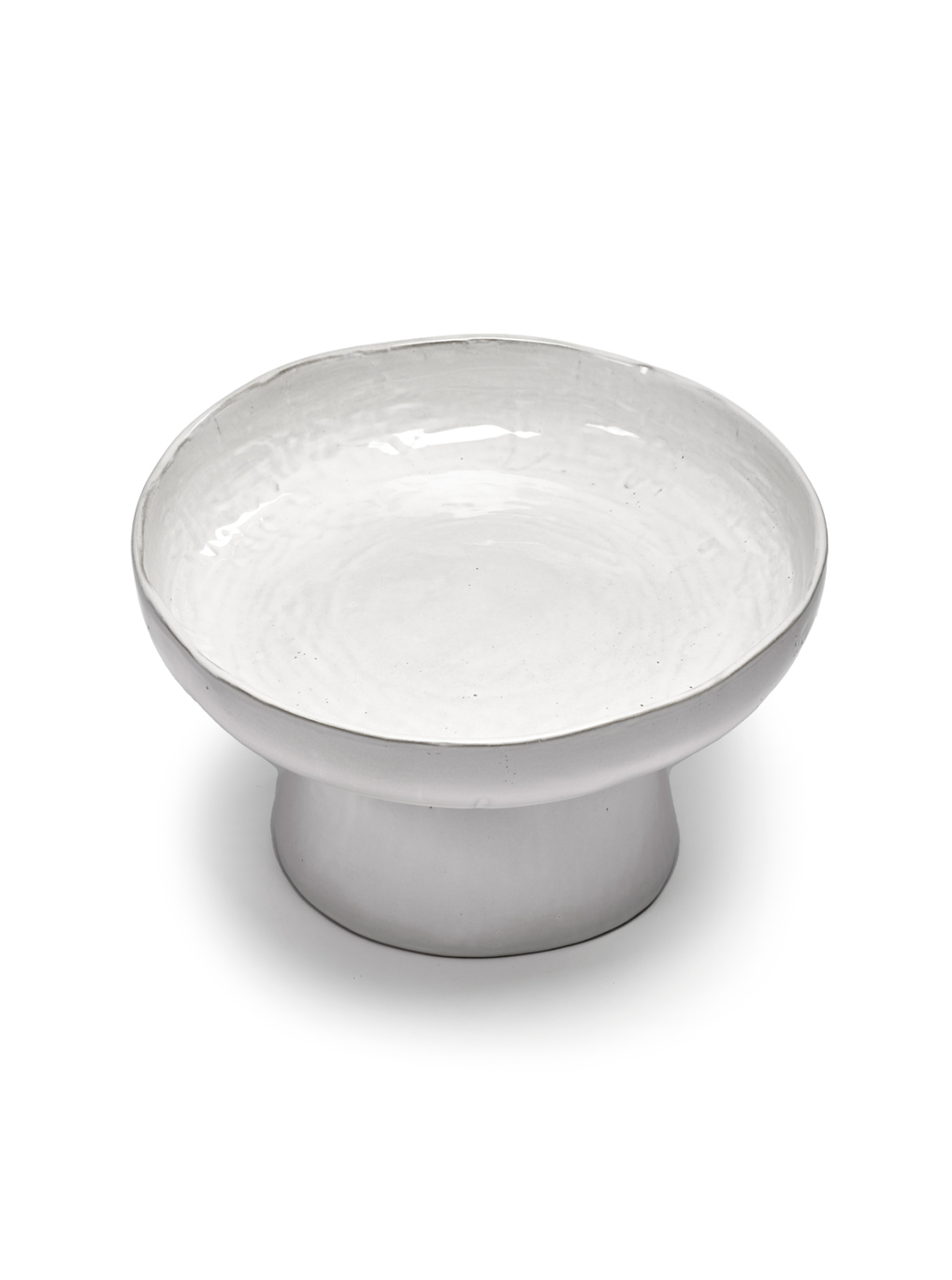 Serving Plate Foot offwhite LA MÈRE Marie Michielsen