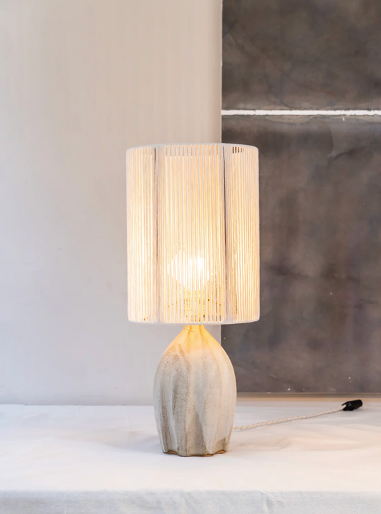 The beautiful ceramic lamps from Grès Ceramics are made by Benoit Audureau.