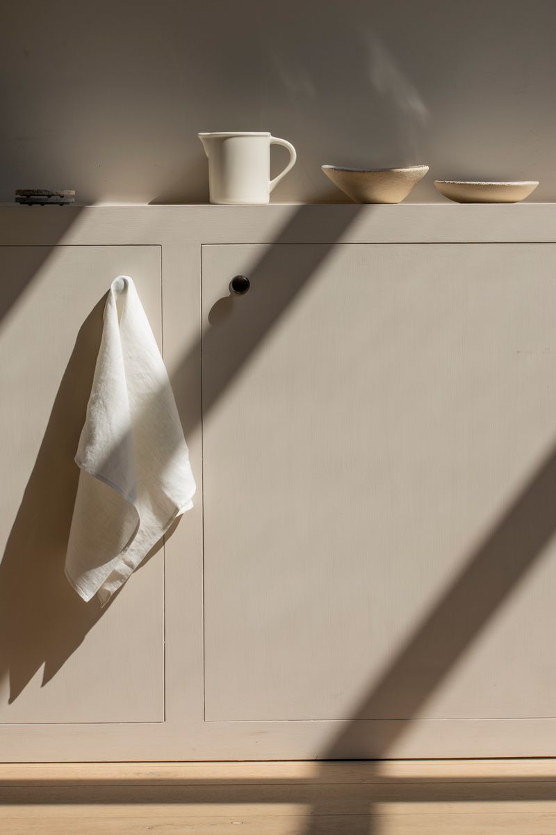 North Portico Tea Towels - Ivory