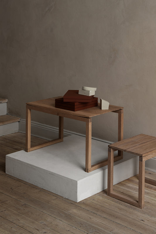 Outline Side Table 06 by Bonni Bonne - an Oak wooden table with Japanese style influence