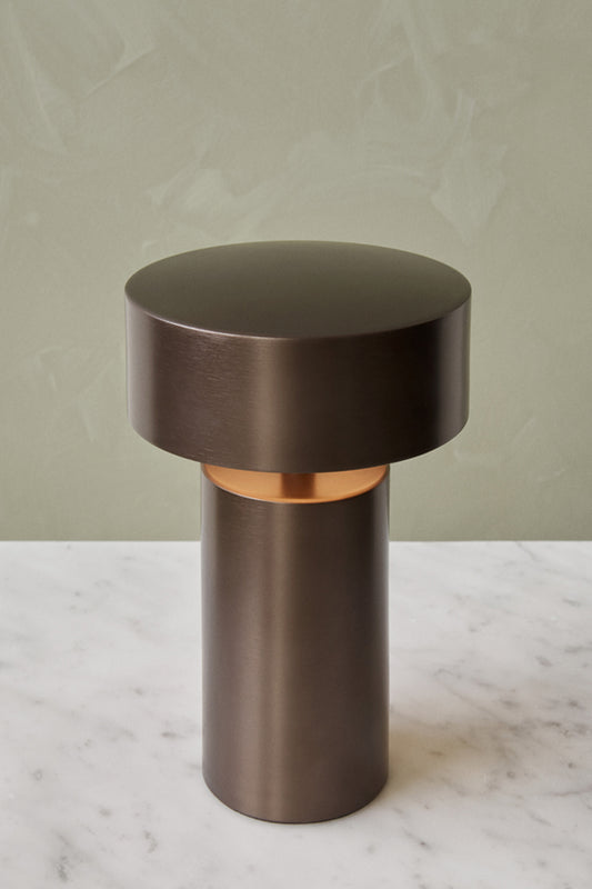 Close-up of the Column Portable Table Lamp by Menu.