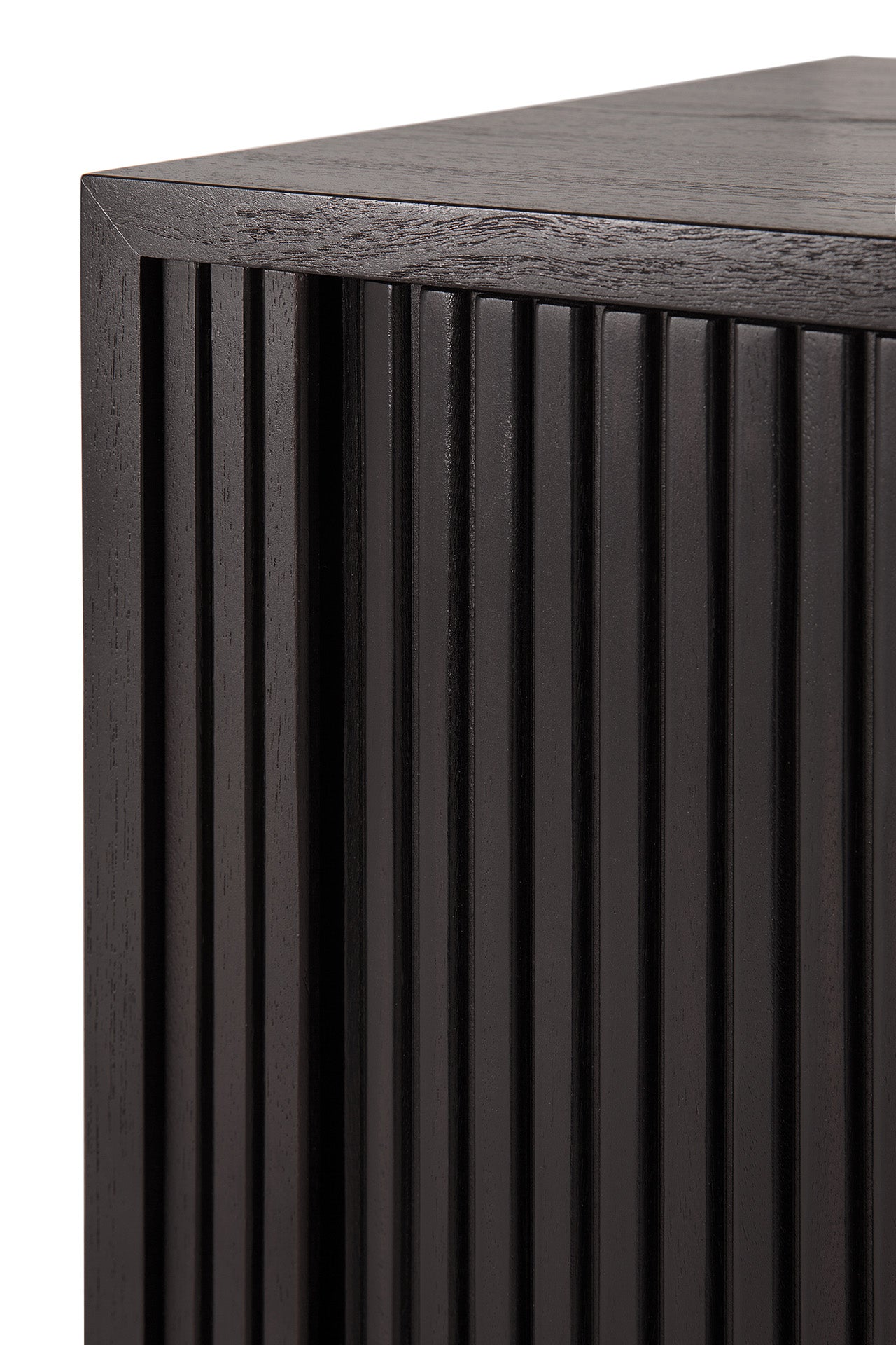 Roller Max Cupboard Teak Off Black by Ethnicraft detail photo of cupboard