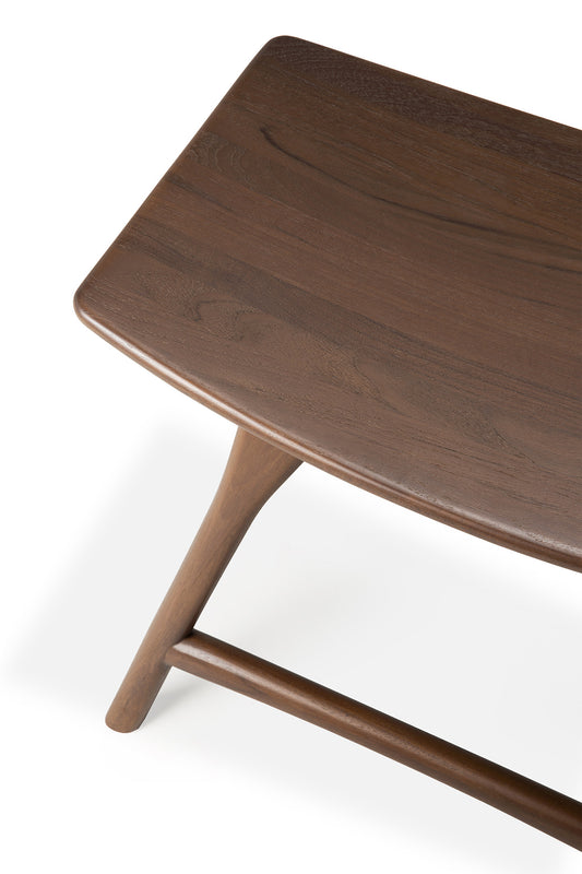 Osso Stool Teak Brown by Ethnicraft detail photo