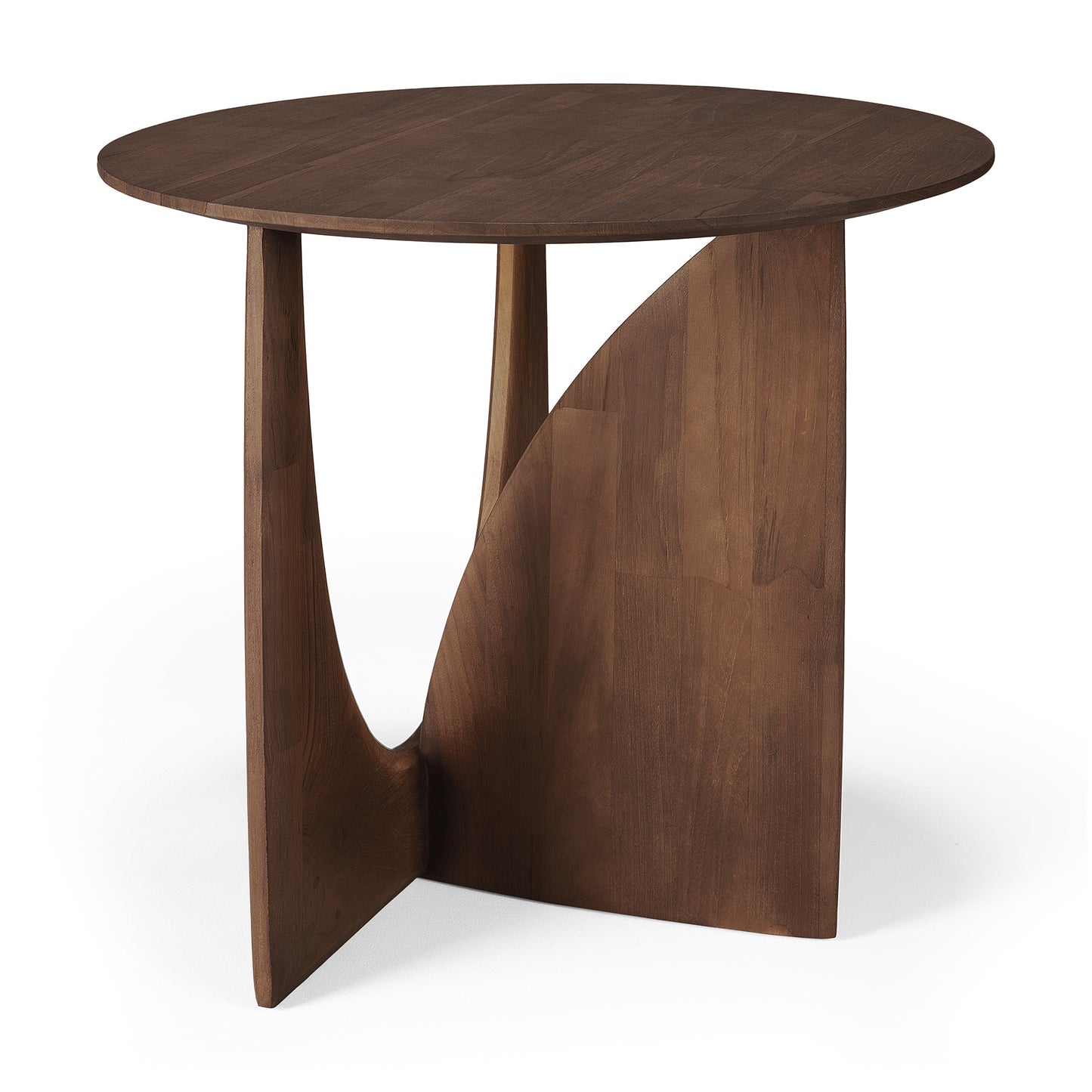 Geometric Side Table Teak Brown by Ethnicraft product photo 