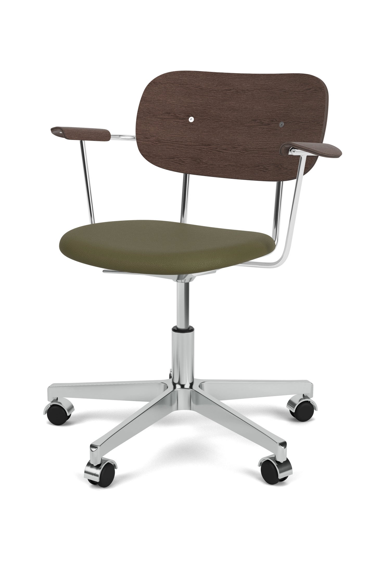 The Co Task Chair Upholstered Seat With Armrest with Aluminium Frame in Sierra 0441 product photo