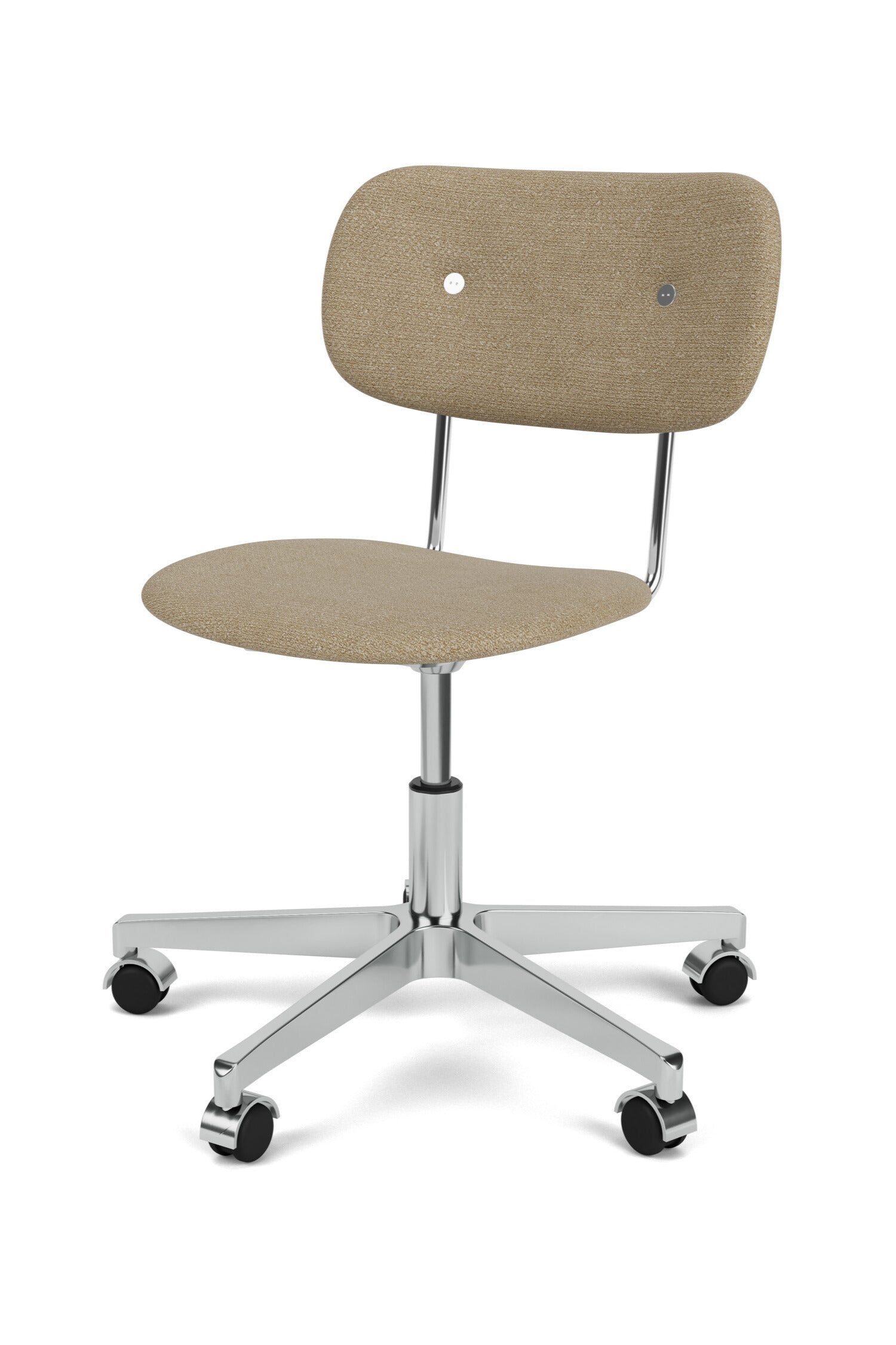 The Co Task Chairs Fully Upholstered with Aluminium Frame without armrest from Audo Copenhagen.