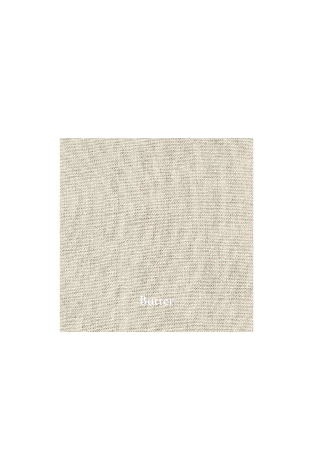 Color swatch of butter linen fabric - Gervasoni indoor fabrics