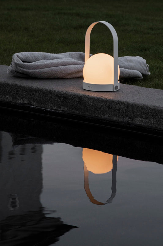 Column Portable Lamp White, designed by Norm Architects for Audo Copenhagen (Menu) scenery photo