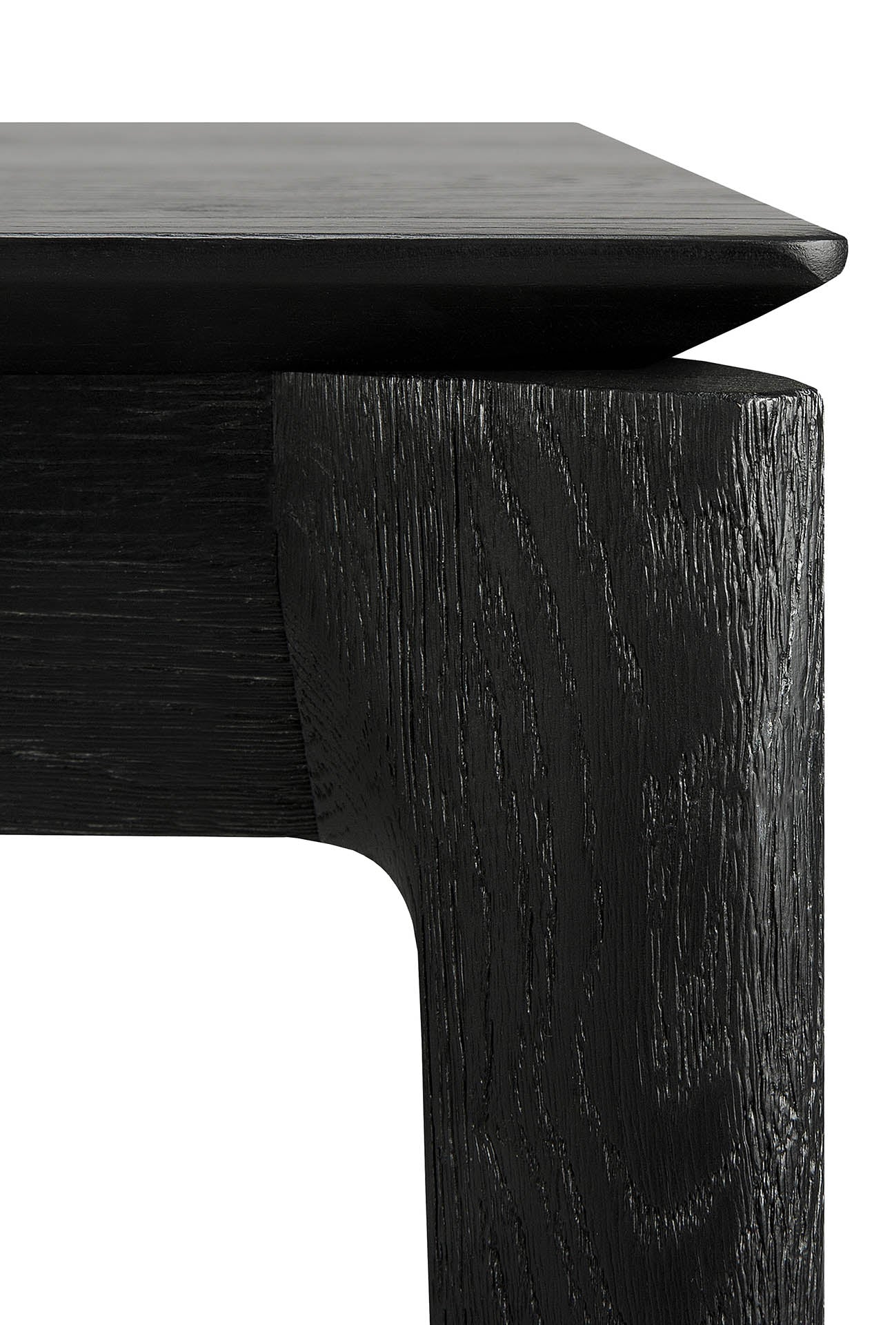 Bok Dining Table Black Oak by Ethnicraft detail photo