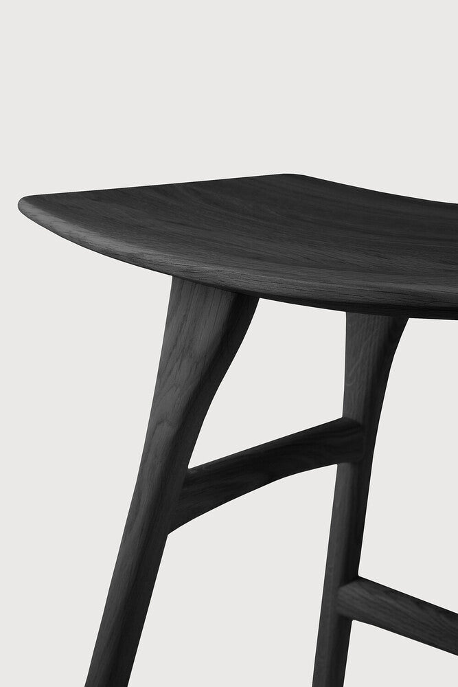 Osso Stool Black by Ethnicraft detail photo 3