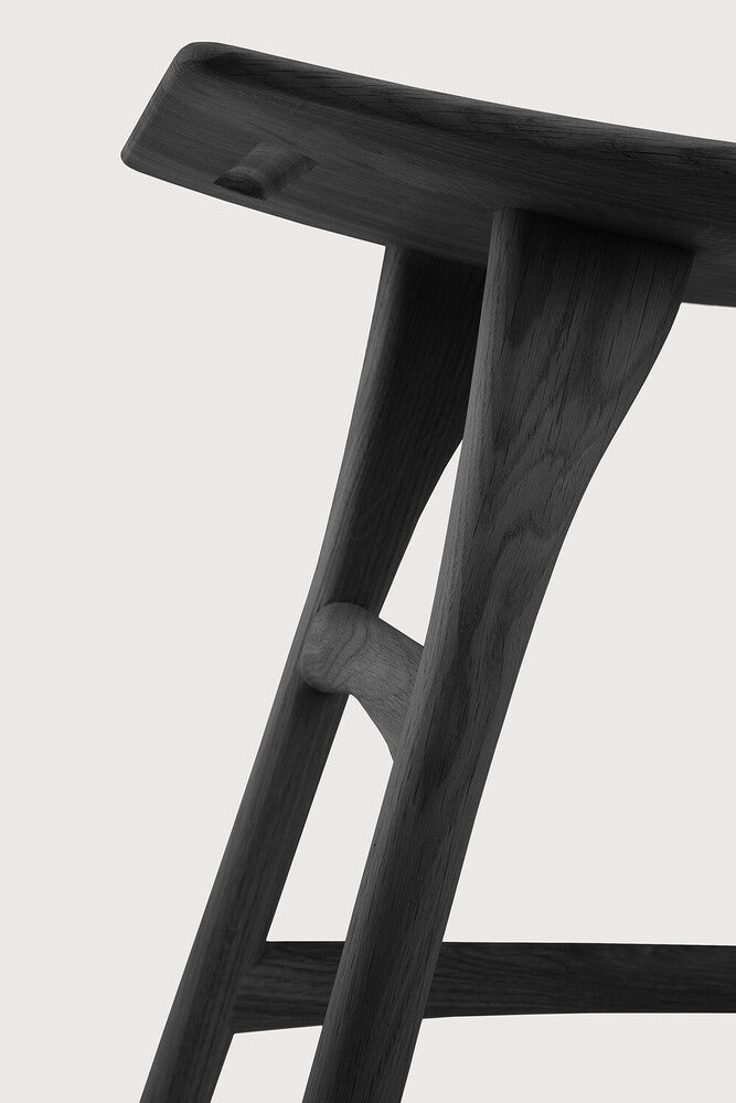 Osso Stool Black by Ethnicraft detail photo 2