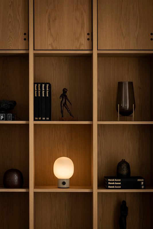 audo copenhagen JWDA Portable Lamp in closet