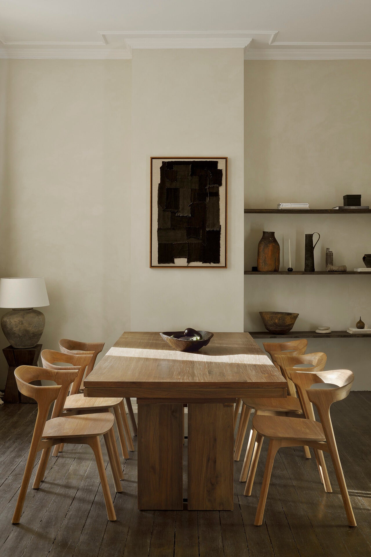 Bok Dining Chair Teak interior brutalist