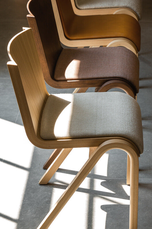 Ready Dining Chair Seat Upholstered in a row from Audo Copenhagen.