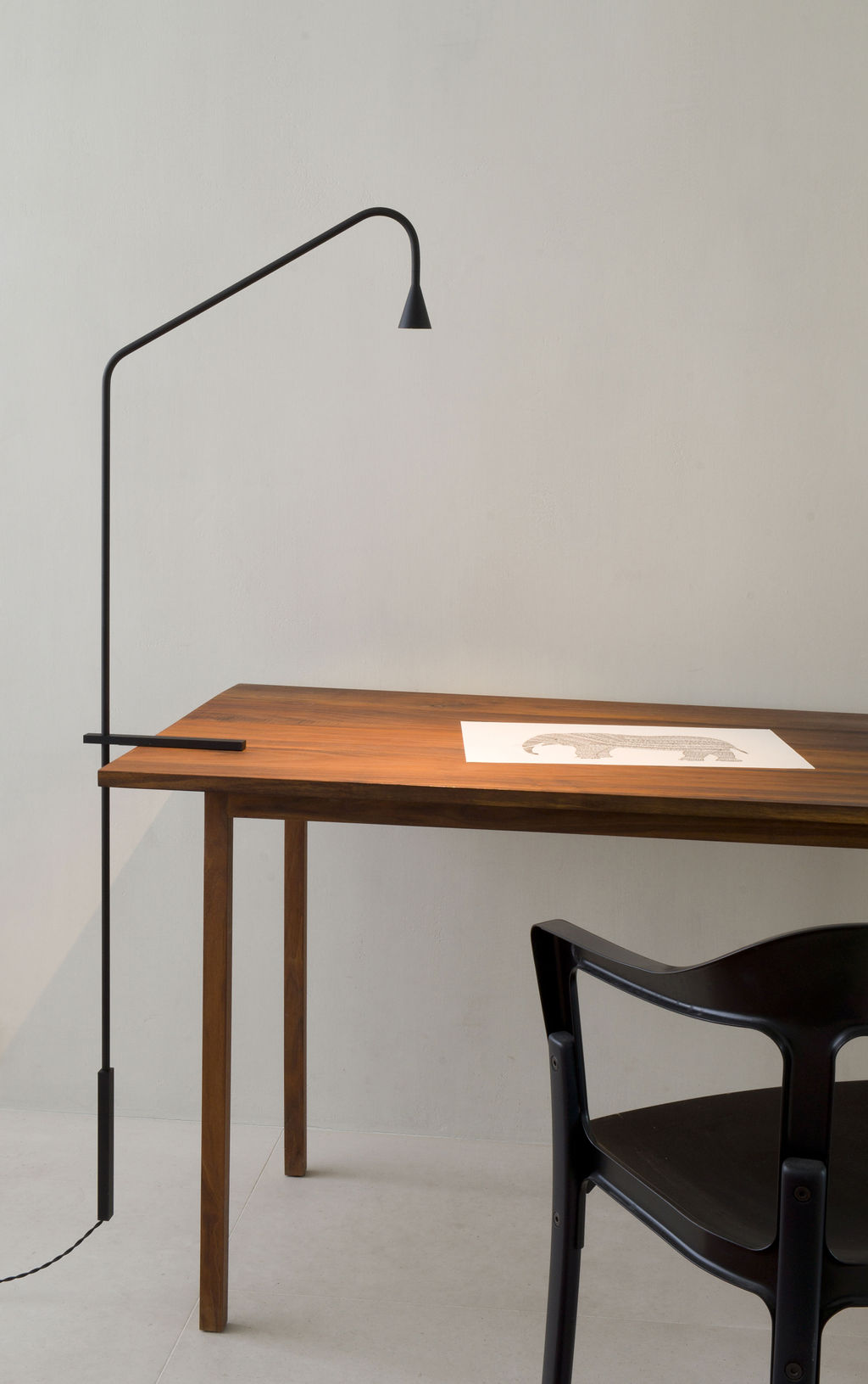 Austere Table Lamp in Gunmetal by Trizo21.
