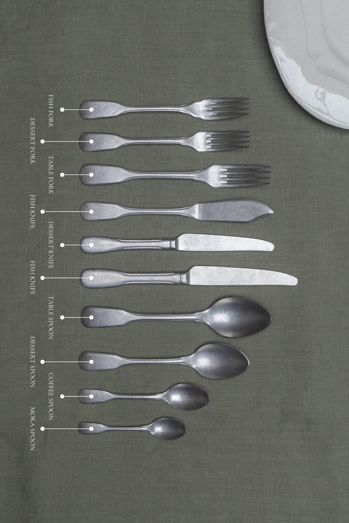 Brick Lane Vintage Cutlery Flatware set