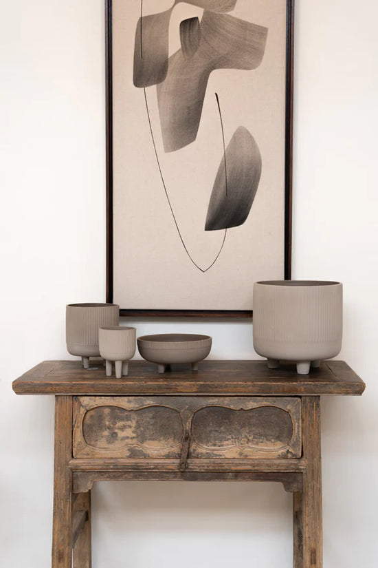 Hygge bowls and flower pots. Sculptural home accessories designed in Denmark by Kristina Dam