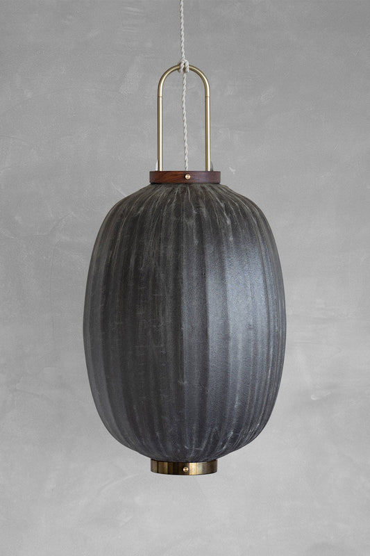 The Oval shaped version of the Heritage Lantern Black XL by Taiwan Lantern.