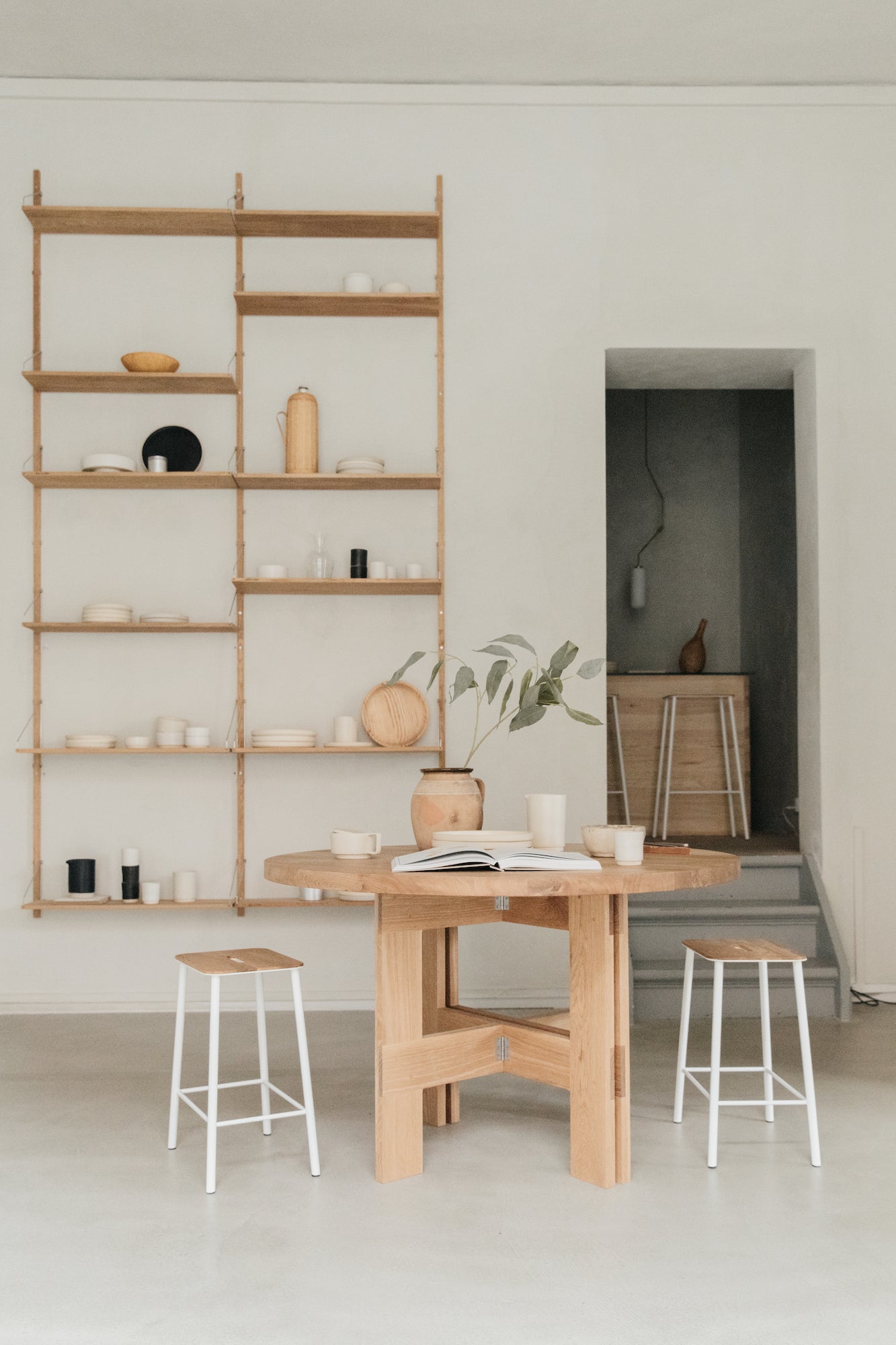 Frama interior featuring Shelf Library in White Oak