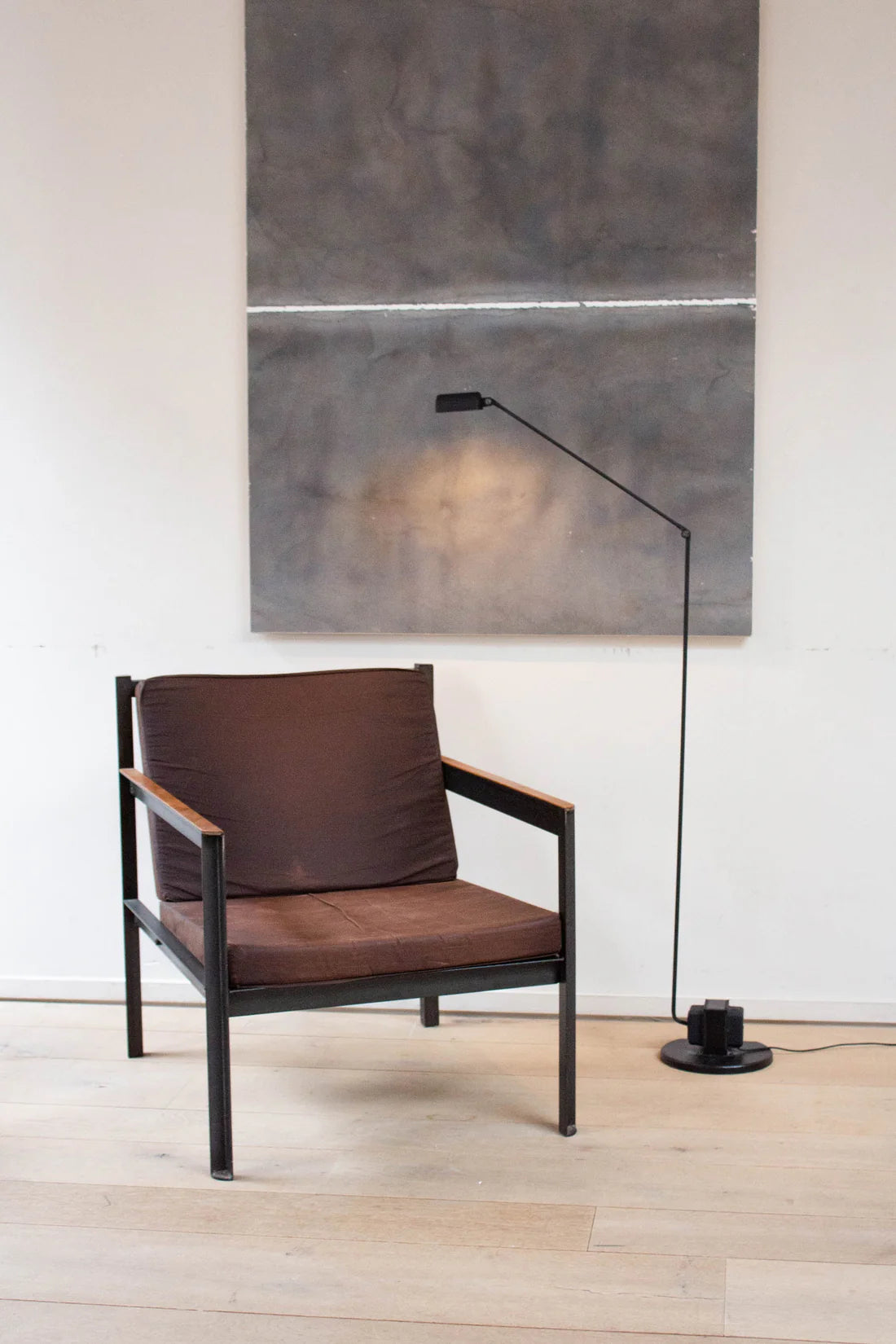 Daphine Terra Floor Lamp Black by Lumina nexto brown cargo chair at enter the  loft showroom