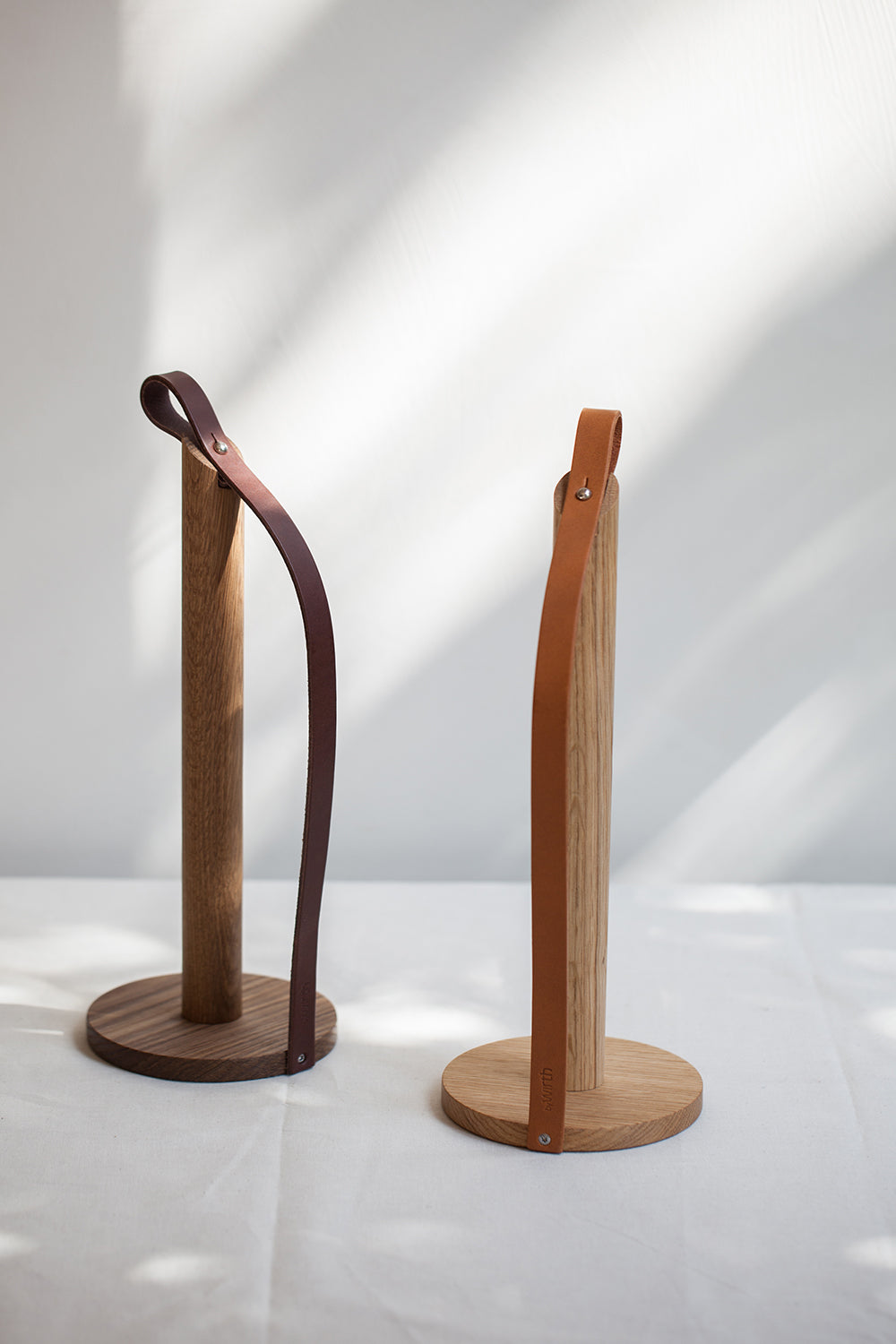 EKTA Living Paper-Towel Holder - smoked oak and oiled oak