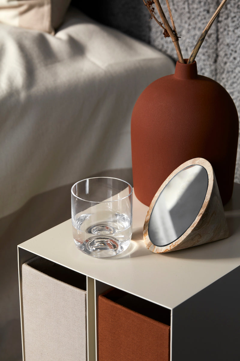 The Curved Side Table in Beige by Kristina Dam detail photo