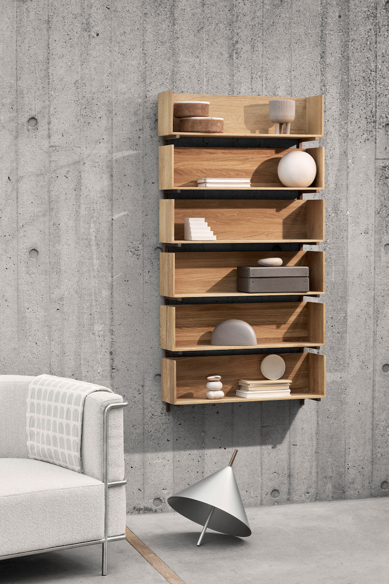 Stack Wall Shelf Oak by Kristina Dam