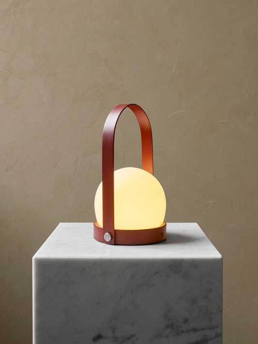 Column Portable Lamp Burned Red, designed by Norm Architects for Audo Copenhagen (Menu) product photo