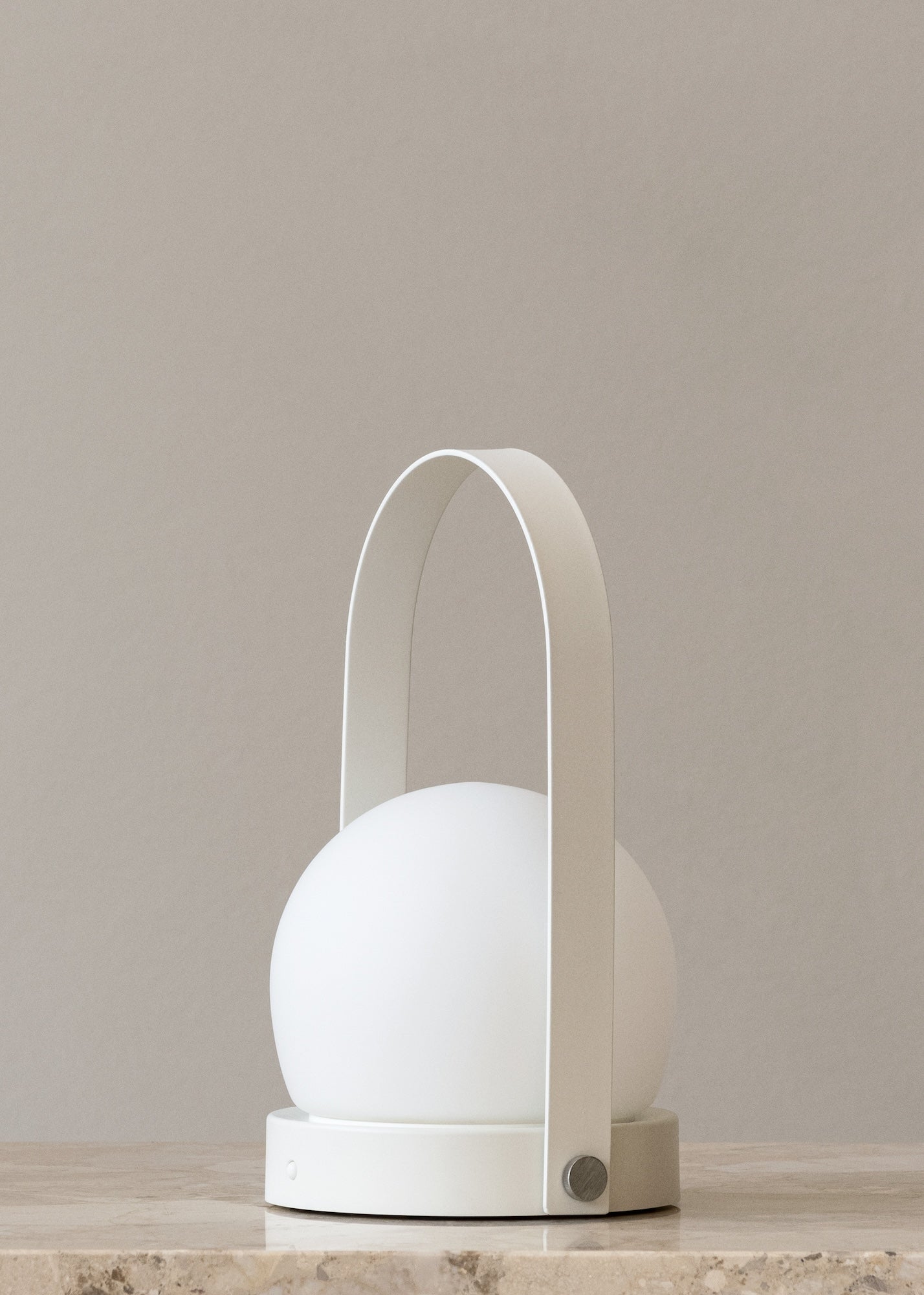  Analyzing image     MENU_Carrie_Table_Lamp_10_1  1428 × 2000px  Column Portable Lamp White, designed by Norm Architects for Audo Copenhagen (Menu) lights off