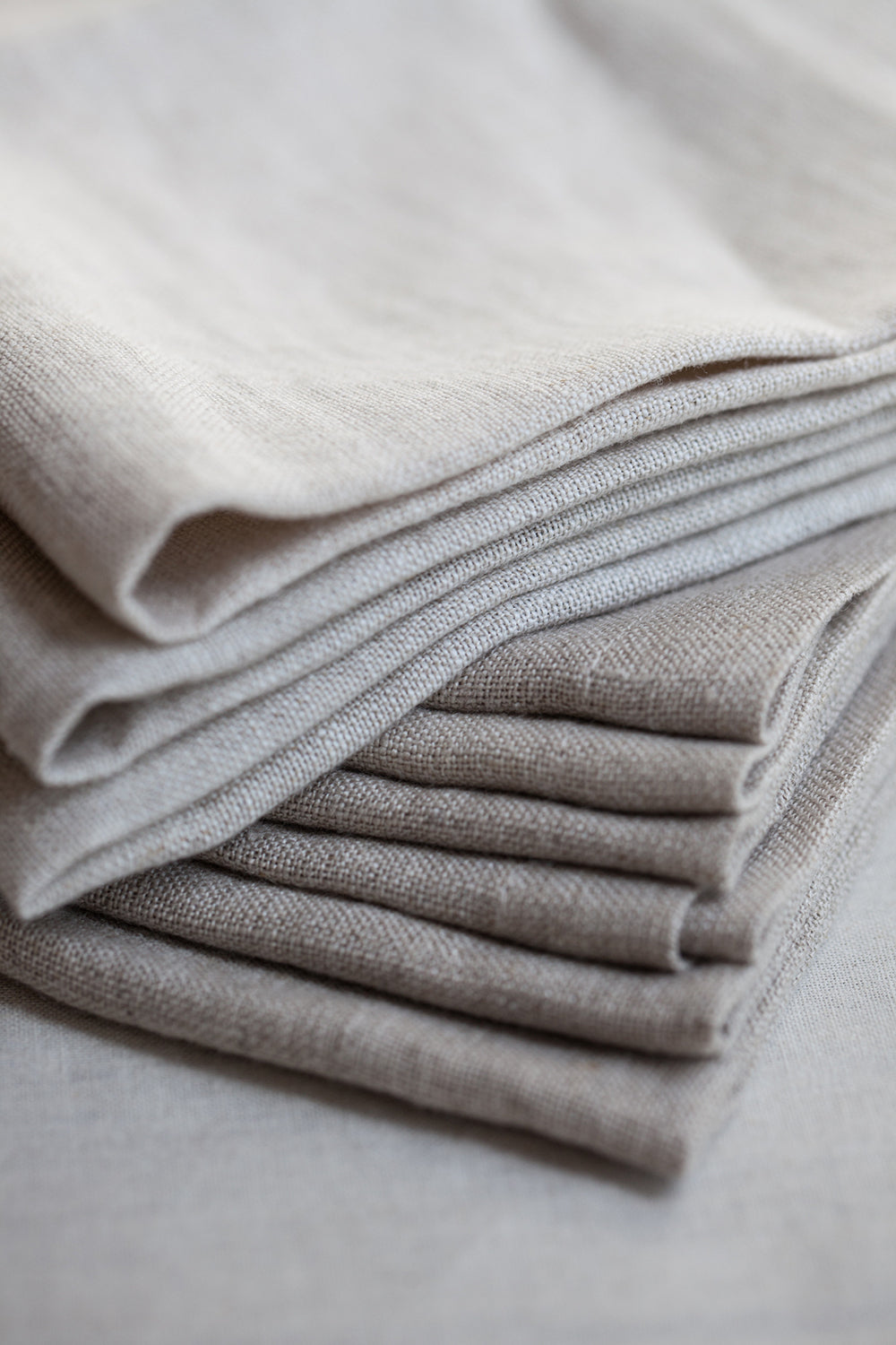 Linen Napkin by Timeless Linen Oatmeal and Natural