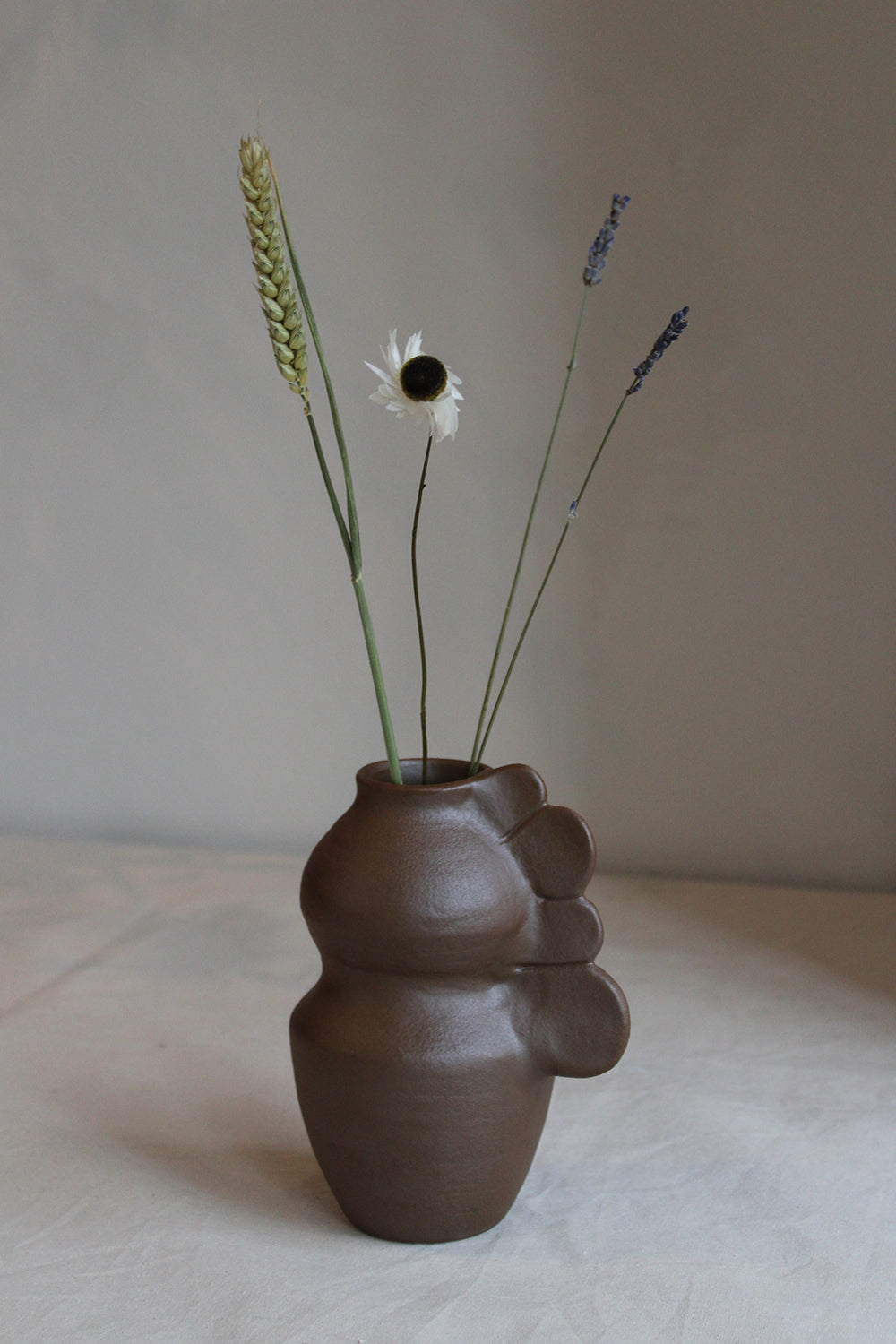 Medee Brun Vase by Jars Ceramistes.