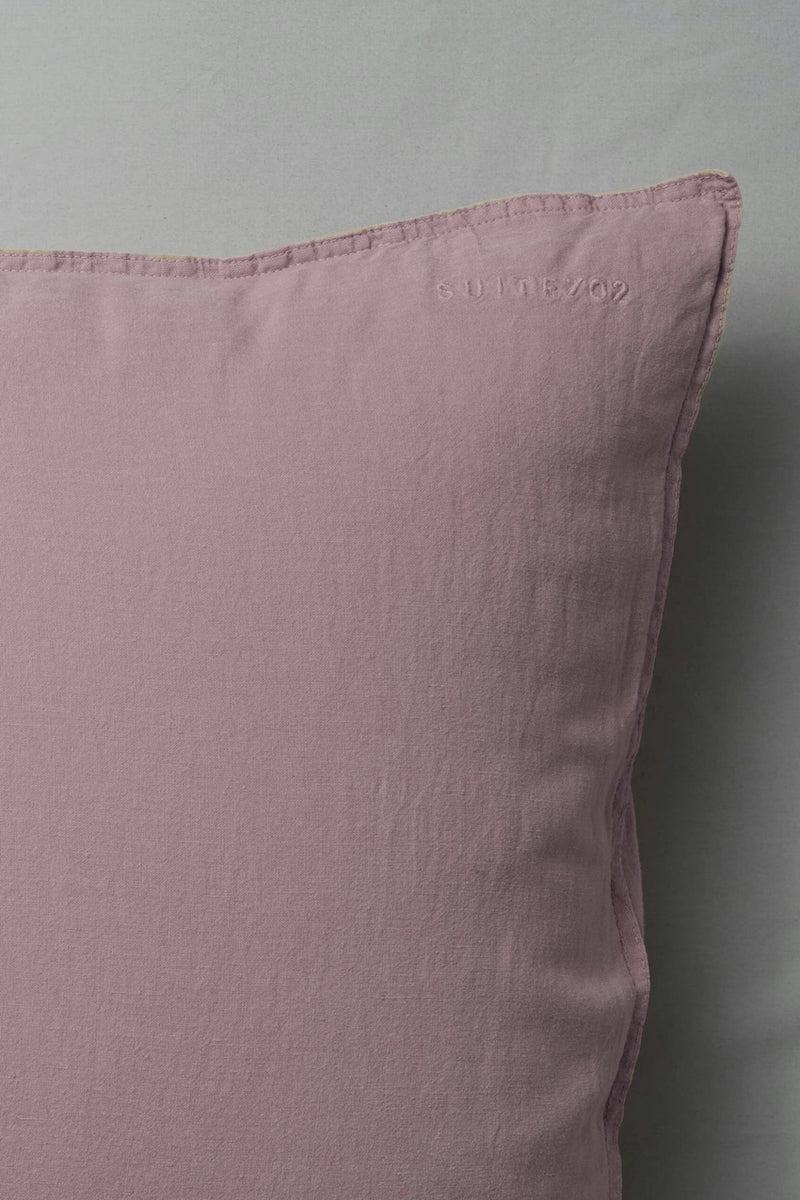 bedMATE Mauve Linen Pillowcase by SUITE702 detail photo