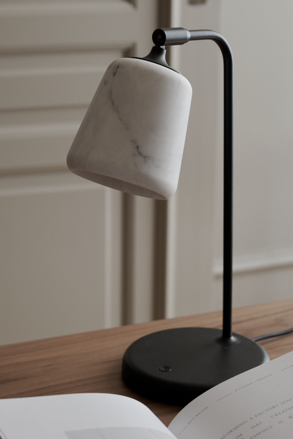 Material Table Lamp White Marble by New Works scenery photo