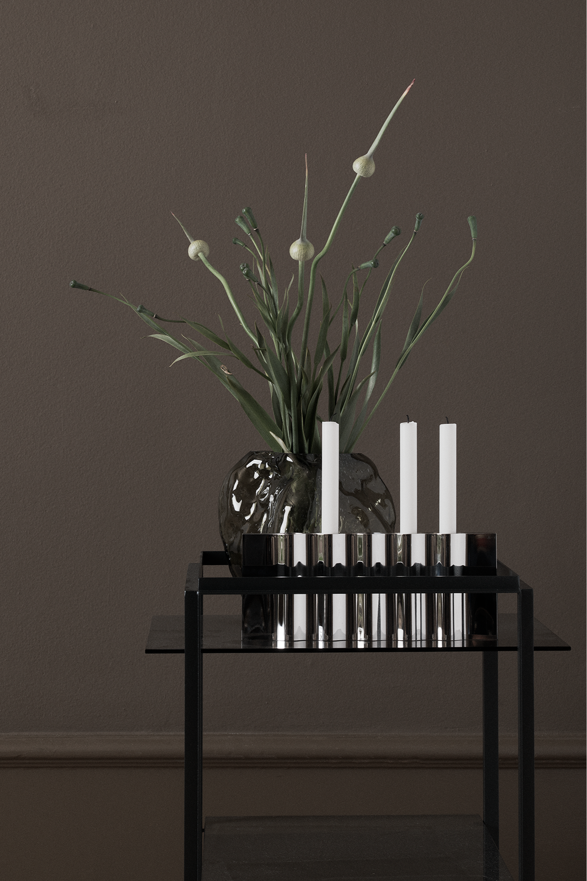 Ripply Candle Holder from New Works, by designer Cristián Mohaded as decoration