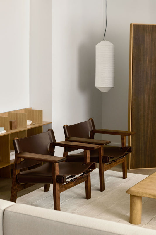 Two Spanish Chair in Dark Brown Leather by Fredericia