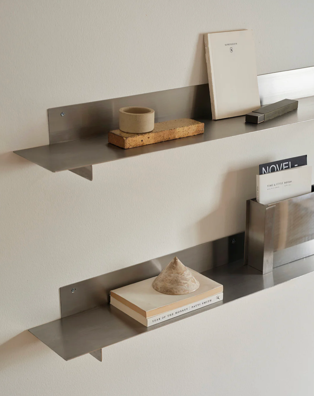 Planar Wall Shelf Brushed Steel