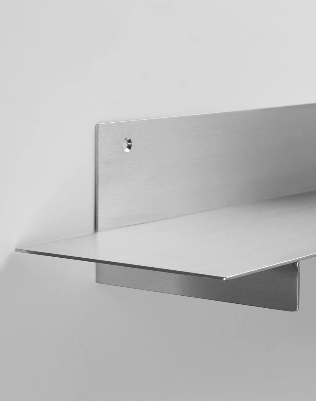 Planar Wall Shelf Brushed Steel
