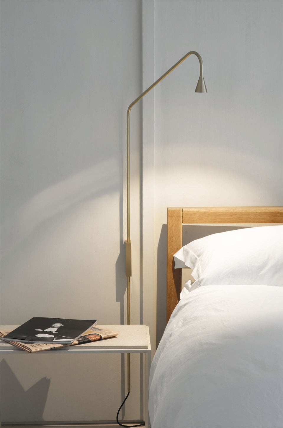 Trizo21 Austere Brushed Brass Wall Lamp | Enter The Loft