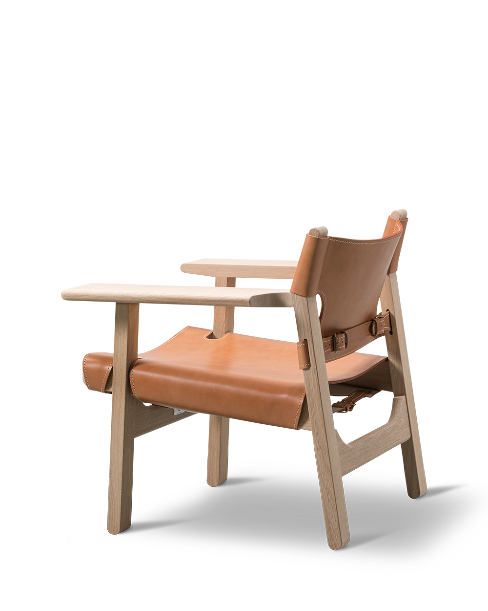 Fredericia The Spanish Chair - Natural Leather - a sustainably designed chair with an oak wooden frame and vegetable leather seating - Enter The Loft