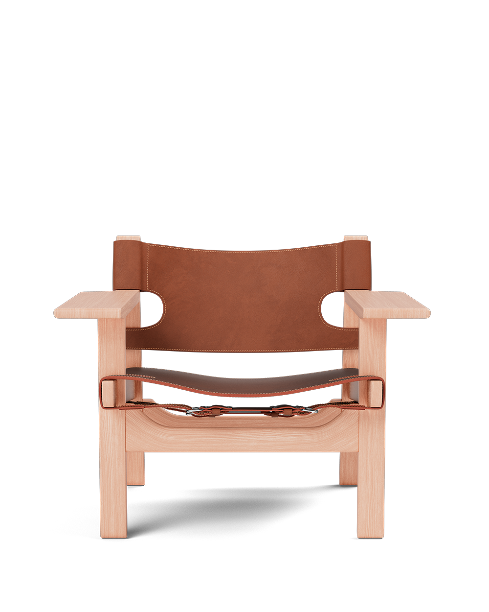 Fredericia The Spanish Chair - Cognac Leather - a sustainably designed chair with an oak wooden frame and vegetable leather seating - Enter The Loft