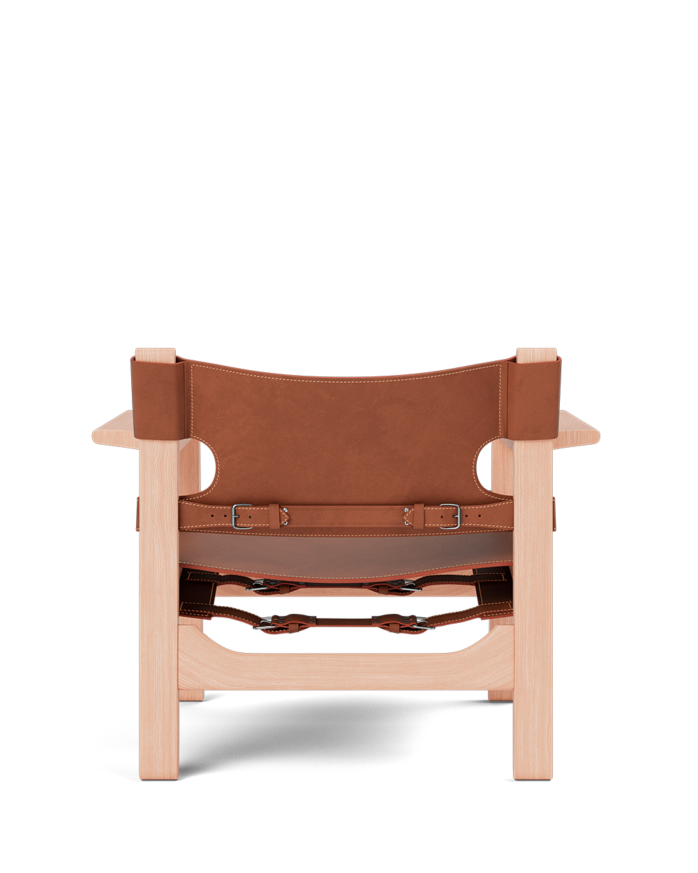 Fredericia The Spanish Chair - Cognac Leather - a sustainably designed chair with an oak wooden frame and vegetable leather seating - Enter The Loft