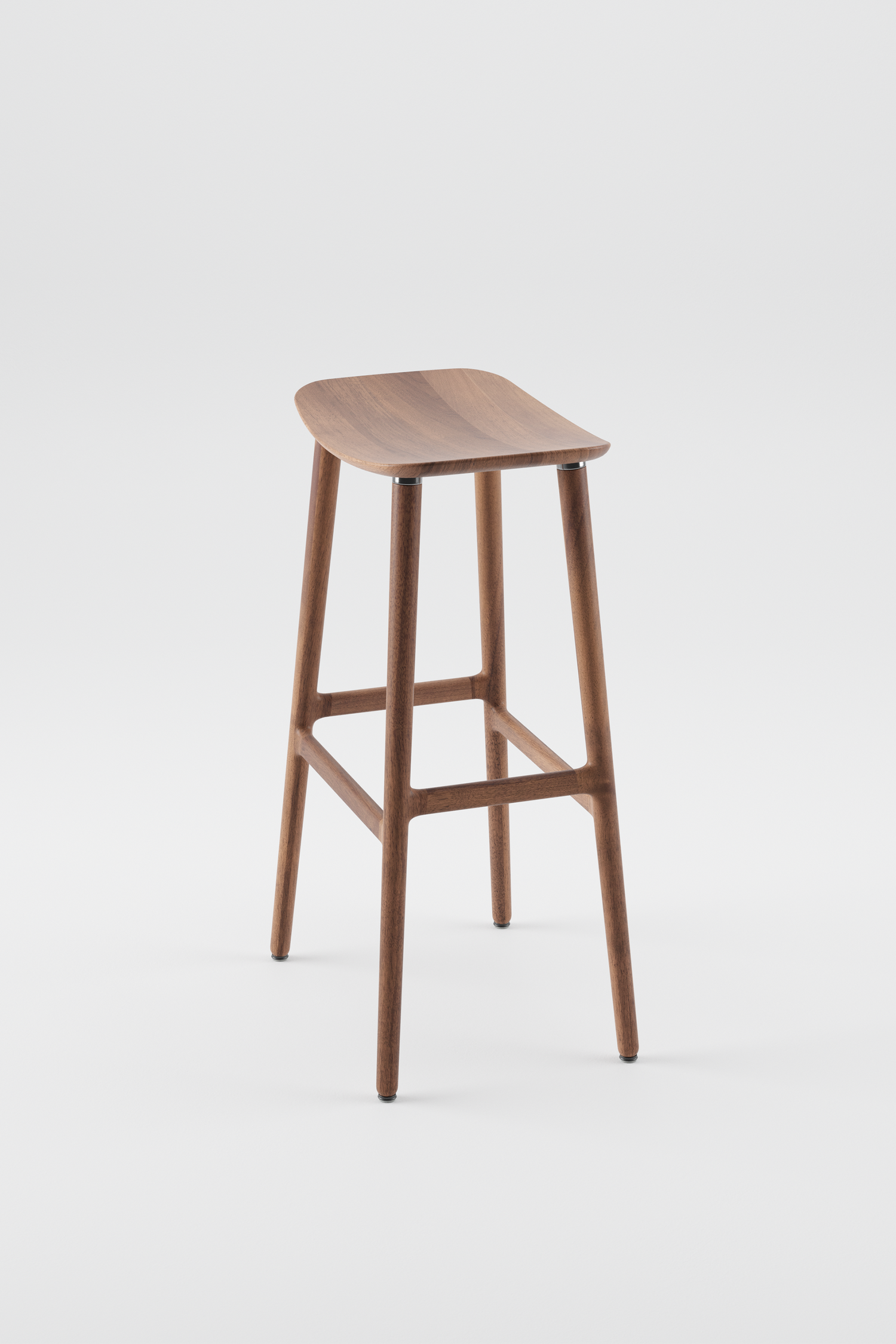 Naru Bar Stool Walnut H79 cm by Artisan