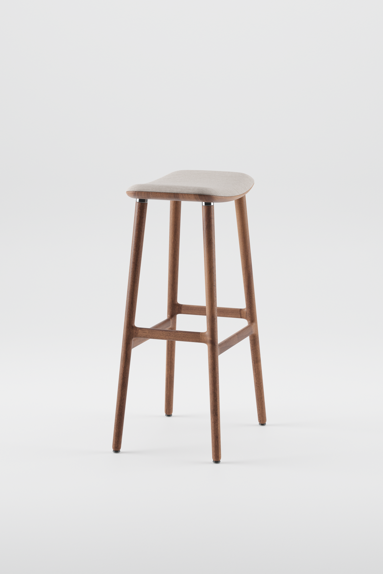 Naru Bar Stool Walnut H79 cm by Artisan upholstered seating