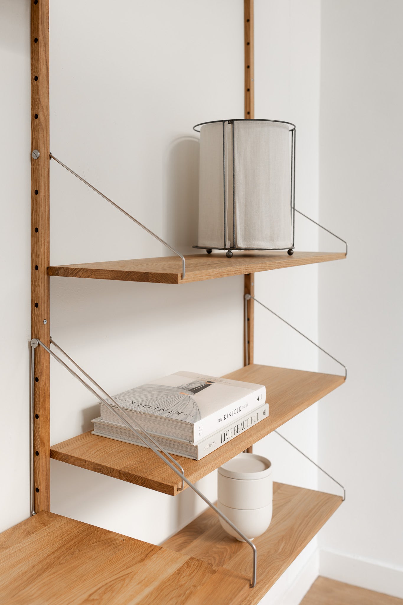 Shelf Library Natural Oak by Frama detail photo