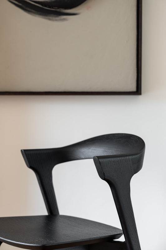 Bok Chair Oak Black by Ethnicraft in the showroom Frederiksplein detail photo 2