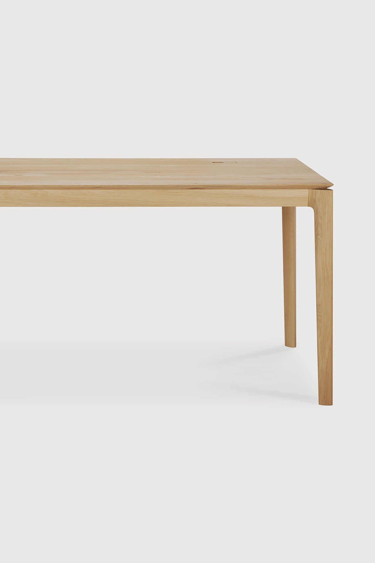 The side view of The Bok Desk Oak from Ethnicraft