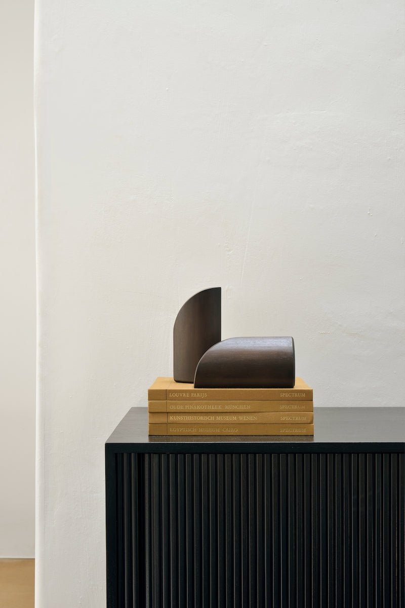 The PI Bookend Mahogany Dark Brown by Ethnicraft, designed by Alain van Havre